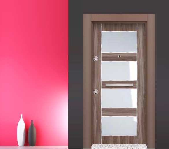 elit pvc seri çelik kapı modeli dz-0204