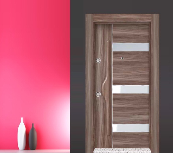 elit pvc seri çelik kapı modeli dz-0207