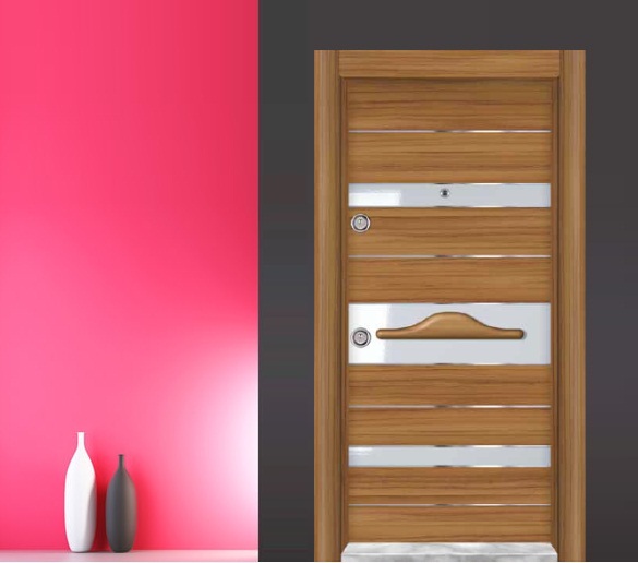 elit pvc seri çelik kapı modeli dz-0209