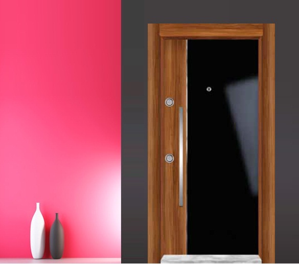elit pvc seri çelik kapı modeli dz-0210